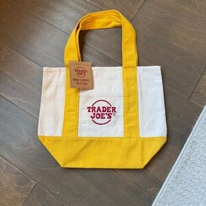 Trader Joes Mini Tote Yellow